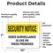 Signmission Video Surveillance On Premises OSHA Security Notice Sign, Vinyl Decal, 10in W x 7in L, 2PK OS-2PACK-SN-D-710-L-11659 - alternate 6